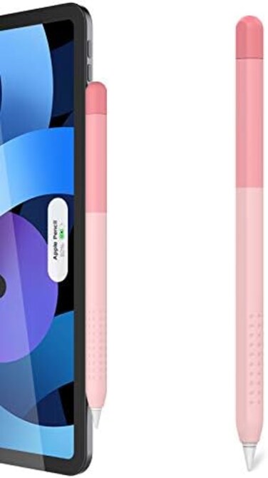 Delidigi Pencil Case Compatible with Apple Pencil Pro and Apple Pencil 2nd Generation Case, Gradient Color Case Sleeve Silicone Cover Accessories for Apple Pencil.