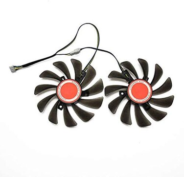 CCTVA 2PCS/lot 95MM FDC10U12S9-C CF1010U12S Cooler Fan Replace for XFX AMD Radeon RX 580 590 RX580 RX590 Graphics Card Cooling Fan.