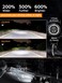 مصباح أمامي LED دائري 7 بوصة من UNI-SHINE H6024، مصباح أمامي LED أبيض، ضوء نهاري، هالة كهرمانية، إشارة انعطاف، معتمد من وزارة النقل الأمريكية، شعاع عالي/منخفض، متوافق مع جيب رانجلر JK TJ CJ، متوافق مع
