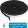 شريط عازل من رغوة DGSL، شريط مانع لتسرب الهواء للأبواب والنوافذ، باب منزلق، مانع تسرب عازل للصوت للأبواب، شريط مانع لتسرب الهواء، شريط مانع لتسرب مكيف الهواء (1 بوصة × 3/8 بوصة × 16.5 قدم).