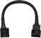 CRJ Electronics 5-Pin PWM PC Fan Adapter Cable for Dell Motherboards - 6-inch (15cm, Black Sleeved - Connect Standard 4-Pin Computer Fans to Dell Latching 5-Pin Fan Headers.
