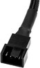 CRJ Electronics 5-Pin PWM PC Fan Adapter Cable for Dell Motherboards - 6-inch (15cm, Black Sleeved - Connect Standard 4-Pin Computer Fans to Dell Latching 5-Pin Fan Headers.