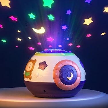 TUMAMA KIDS TUMAMA Baby Toy Gifts for Newborn, Toddlers Night Light Star Projector, Baby Sleep Soother Sound Machine, Talking Baby Toys.
