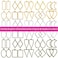 Shynek Open Bezels for Resin, 60Pcs Hollow Frame Pendants Resin Craft Bezels Jewelry Molds for Resin Casting, Necklaces Earrings Making Supplies.
