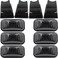 NJSBYL 10pcs OEM Hummer Cab Roof Lamps Housing For 2003 2004 2005 2006 2007 2008 2009 Hummer H2 and 2005-2009 Hummer H2 SUT Top Clearance Marker Smoked Lens OEM Front Rear Cab Roof Bulbs Shell.