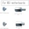 SGTKJSJS M. 2 SSD Mounting Screws Kit for MSI Motherboards (8pcs.