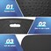 ergohead Anti Fatigue Kitchen Floor Mat Comfort Standing Mat by Eroghead, Portable Standing Desk Mat Kitchen Mats Built-in Handle with Massage Points Multi-Purpose Comfort Floor Mat, 17 x 22 inches, B