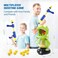 EagleStone Dinosaur Shooting Toys for Boys 5 6 7 8 9 Years Old, Electronic Kids Target Games w/ Air Pump Gun, LCD Score Record, Sound, 24 Foam Balls, Birthday Party Favor,Christmas Gifts for Toddlers.
