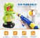 EagleStone Dinosaur Shooting Toys for Boys 5 6 7 8 9 Years Old, Electronic Kids Target Games w/ Air Pump Gun, LCD Score Record, Sound, 24 Foam Balls, Birthday Party Favor,Christmas Gifts for Toddlers.