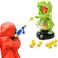 EagleStone Dinosaur Shooting Toys for Boys 5 6 7 8 9 Years Old, Electronic Kids Target Games w/ Air Pump Gun, LCD Score Record, Sound, 24 Foam Balls, Birthday Party Favor,Christmas Gifts for Toddlers.
