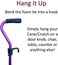 Crutcheze Cane Holder 3 Pack - Holds Canes Within Reach - Walking Stick Holder - CrutchesCane Accessories - Reacher Grabber Holder - Walker Accessory.