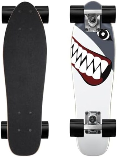 Healthing KO-ON Skateboard Complete Skateboards 22 Inch Mini Cruiser Skateboards for Beginners Kids Boys and Girls.