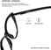 ANDWOOD Blue Light Blocking Glasses Women Bluelight Blocker Computer Cateye Clear Cat Eye Eyeglasses Frame Black, Cateye BlackAnti-blue Light Lens, Normal.