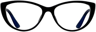 ANDWOOD Blue Light Blocking Glasses Women Bluelight Blocker Computer Cateye Clear Cat Eye Eyeglasses Frame Black, Cateye BlackAnti-blue Light Lens, Normal.