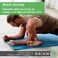 Gaiam Yoga Towel - Mat Sized Active Dry Non Slip Moisture Wicking Sweat Absorbent Microfiber Hot Yoga Towel for WomenMenStay-Put Corner Pockets (70" Long x 26" Wide.