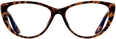 ANDWOOD Blue Light Blocking Glasses Women Bluelight Blocker Computer Cateye Clear Reading Cat Eye Eyeglasses Frame Tortoise, Cateye TortoiseAnti-blue Light Lens, M.