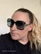 FEISEDY Polarized Women Square Sunglasses Sparkling Composite Shiny Frame B2289.
