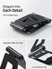 NULAXY Double Foldable iPad Stand, Fully Adjustable Desktop Tablet Holder, iPad Accessories for the Office, Compatible with 4-11 Inch Mobile Devices, iPad Pro/Air/Mini, iPhone Pro/Max/Plus, Black.