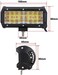 مصباح AUXMOTEC الأحمر LED للطرق الوعرة 36 ​​واط 7 بوصة مصابيح عمل للقيادة مصابيح ضباب مقاومة للماء للشاحنات والسيارات والمركبات الرباعية الدفع والمركبات متعددة الاستخدامات والجرارات والقوارب وصيد الأس