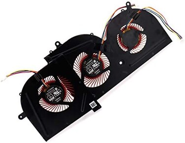 Deal4GO GPU Cooling Fan w/CPU Fan Replacement for MSi GS63 GS63VR GS73VR GS62 MS-16K2 MS-16K3 MS-16K4 MS-16K5 MS-17B1 MS-17B2 BS5005HS-U2F1 BS5005HS-U2L1.