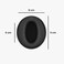kwmobile 2 x Ear Pads Compatible with Sennheiser HD450BT / HD350BT - Black Faux LeatherFoam Over-Ear Headphone Pads.