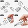 Zhehao 52 Pieces Callus Shaver Set, Includes 50 Pieces Replacement Slices, Callus Shavers Hard Skin Remover and Foot File Heads Foot Care Tools for Hand Feet Care.