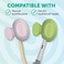 Steripod Clip-On Toothbrush Protector, Blue, Green, Red, Orange, 4 Count.