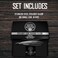 SHAVING REVOLUTION Straight Edge Barber Razor for Close - Professional Straight Blade Razor for Men with 100 Single Edge Blades- Mens Straight Razor Kit.