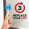 Steripod Clip-On Toothbrush Protector Exclusive Multi Color, 2 Count (Pack of 4.