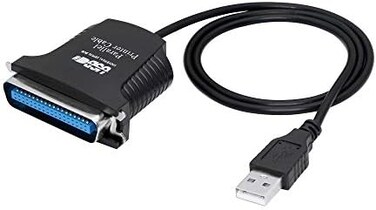 كابل محول طابعة SinLoon USB إلى Parallel IEEE 1284 CN36، كابل طابعة متوازي، للطابعة (2.8 قدم).