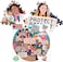 eeBoo Piece and Love Climate Action 500 Piece Round adult Jigsaw Puzzle.