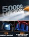 SEALIGHT 5201 5202 Led Fog Light Bulbs, 600% High Bright Super Heat Dissipation PS19W PS24W Fog Lights Led, 6500K Cool White Replacement 50000HRS Lifespan 5202 Fog Light Bulb for Car, Pack of 2.
