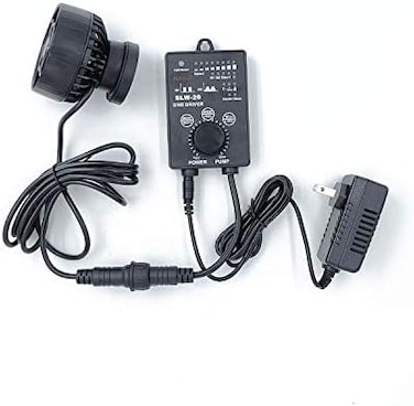 مضخة تدفق Jebao SLW Wave Maker مع وحدة تحكم لأحواض الشعاب المرجانية البحرية (SLW-20، 2641 جالون في الساعة).