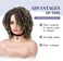 Lady Hanne Dreadlock Wig Short Twist Braids Wigs for Black Women and Men Afro Curly Wig Crochet Twist Braiding Synthetic Wig African Hairstyle(1B/27.