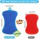 Geloo Silicone Sponge Dish Brush, Double Sided Cleaning Brush for Dishes, Kitchen Gadgets and Accessories (3 Pack.
