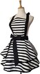 Hyzrz Lovely Handmade Cotton Retro Aprons For Women Girls Cake Kitchen Cook Apron For Mother's Gift One Size Black.