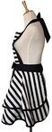 Hyzrz Lovely Handmade Cotton Retro Aprons For Women Girls Cake Kitchen Cook Apron For Mother's Gift One Size Black.