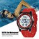 Beeasy Digital Watch Waterproof with Stopwatch Alarm Countdown Dual Time, Ultra-Thin Super Wide-Angle Display Digital Wrist Watches for Men Women.