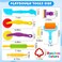 Oun Nana Playdough Tools 20 PCS Play Dough Tools Set for Kids, Various Shape Playdough Cutters and Rollers, Random Color.