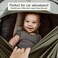 Simka Rose Car Seat Canopy Nursing Cover - Multi Use Cover - Baby Breastfeeding Cover - Ultra Soft and Stretchy (Black.