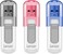 Lexar 32GB 3-Pack JumpDrive V100 USB 3. 2 Gen 1 Flash Drive for Storage Expansion and Backup, Up To 100MB/s Read, Gray, Pink, Blue (LJDV100032G-B3NNU.