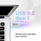 Lexar 32GB 3-Pack JumpDrive V100 USB 3. 2 Gen 1 Flash Drive for Storage Expansion and Backup, Up To 100MB/s Read, Gray, Pink, Blue (LJDV100032G-B3NNU.