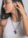Richsteel African Map Necklace for Men Women Stainless Steel, 1. 7''*1. 2'', Stainless Steel, No Gemstone.