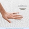 subrtex Bathroom Rugs Chenille Bath Rug Soft Short Plush, Water Absorbent Shower Mat Quick Dry Machine Washable(White,16" x 24".