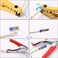 Hiija Coax Cable Crimper Kit Coaxial Cable Rg6 Compression Tool Kit with 20PCS F RG6 Connectors, Wire Coax Cable Stripper Tool.