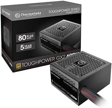 Thermaltake Toughpower GX2 80Gold 600W SLI/Crossfire Ready Continuous Power ATX 12V V2. 4/EPS V2.