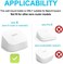 Tizomi Outlet Wall Mount for eero 6 Dual-Band Mesh Wi-Fi 6 System (2 Pack- Space Saving, Easy to Move, No Messy Wires.