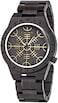 BOBO BIRD Mens Unique Engrave Wood Watches Luxury Stylish Watch Wood Strap with Bamboo Wooden Box, Black, stylish.