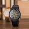 BOBO BIRD Mens Unique Engrave Wood Watches Luxury Stylish Watch Wood Strap with Bamboo Wooden Box, Black, stylish.
