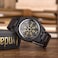 BOBO BIRD Mens Unique Engrave Wood Watches Luxury Stylish Watch Wood Strap with Bamboo Wooden Box, Black, stylish.